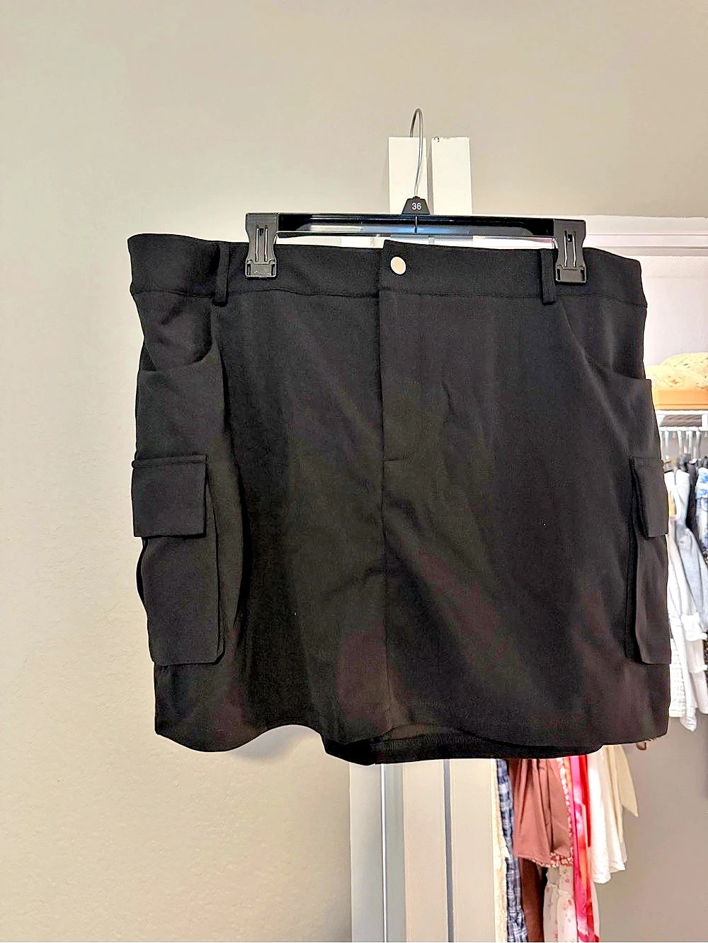 Black Cargo Skirt Like New